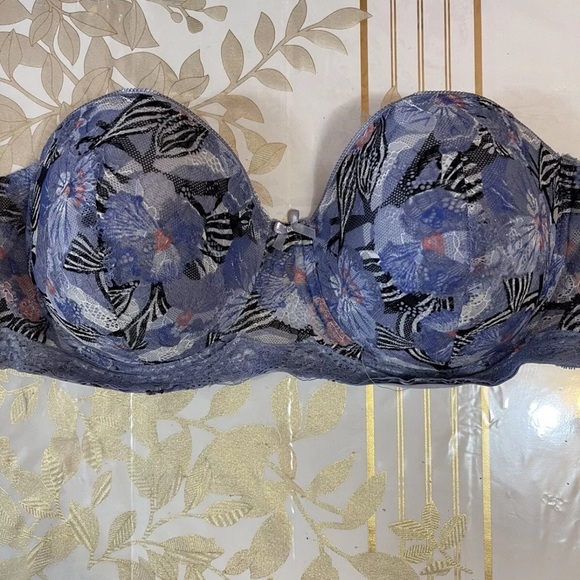 Set Of 2 Body Frosting Floral Multicolor Lace Bra bras Size 42 D Underwire - Picture 2 of 7